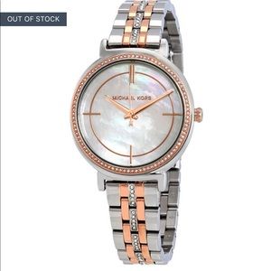 Michael Kors Cinthia Crystal Mother of Pearl Dial Ladies Watch MK3831